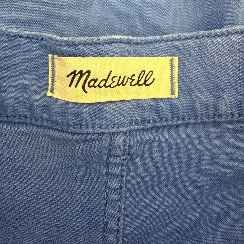 MADEWELL Emmett Wide-Leg Pant 27 Delphinium Blue Patch Pockets NWT B22 - Picture 5 of 6